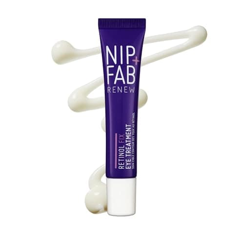 Image of NIP + FAB Retinol Fix Eye Treatment – Anti-Ageing Eye Cream with Time-Released Retinol, Vitamin C and Peptides for Dark Circles, Fine Lines, Wrinkles and Puffiness, Vegan, 15ml