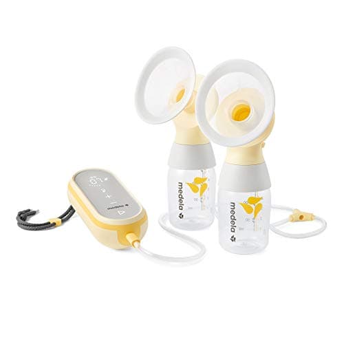 Image of Medela Freestyle Flex Double Electric Breast Pump - Compact Swiss Design with USB on-The-go Charging Port, Featuring Medela PersonalFit Flex Shields, sync with The MyMedela app