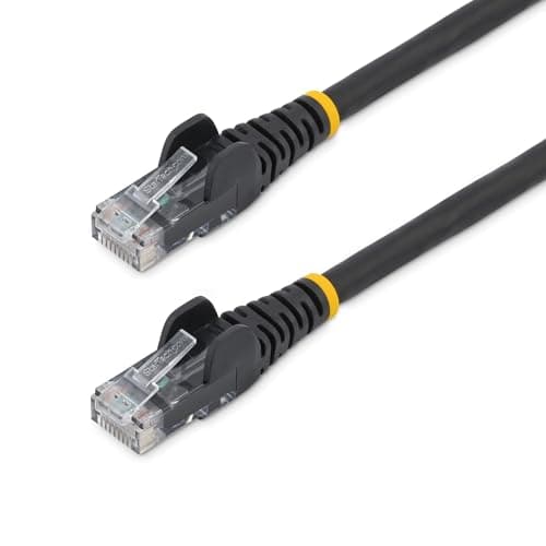 Image of StarTech.com 3m CAT6 Ethernet Cable - LSZH (Low Smoke Zero Halogen) - 10 Gigabit 650MHz 100W PoE RJ45 UTP Network Patch Cord Snagless with Strain Relief - Black, CAT 6, ETL Verified (N6LPATCH3MBK)