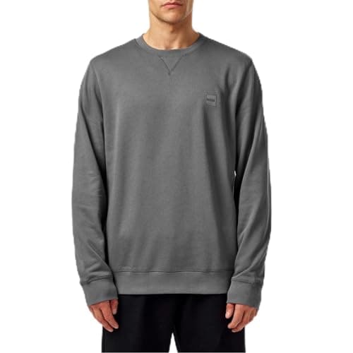 Image of BOSS Mens Crew Sweatshirt Charcoal XXL