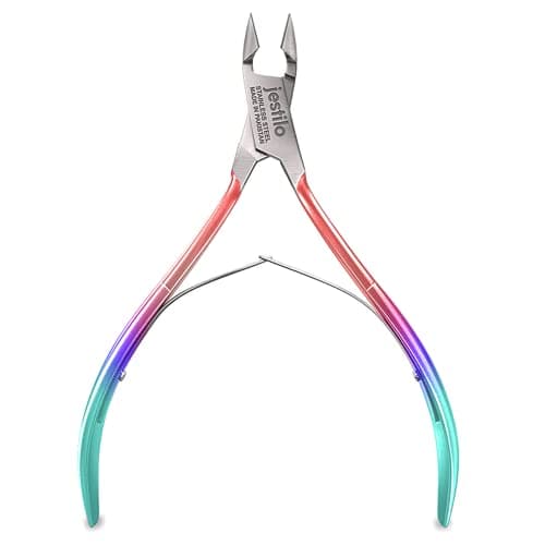Image of Jestilo - Professional Cuticle Nippers Stainless Steel Cuticle Cutters and Cuticle Removers, Nipper Scissors, Nail Care Cuticle Trimmer Tool for Manicure and Pedicure (Multicolor)