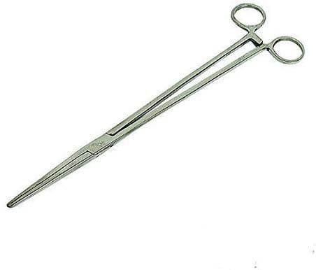 Image of BZS Stainless Steel Fishing Forceps – Curved or Straight Unhooking Tool for Pike, Carp & Coarse Fishing – Precision Angling Forceps for Tackle, Fly Tying & Craft Work – 6", 8", 10" & 12"