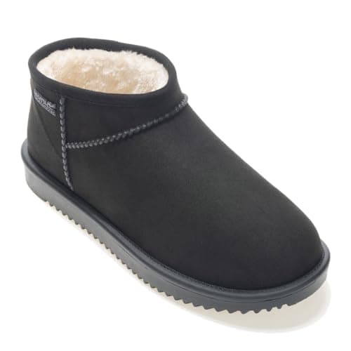 Image of Regatta Womens Risley Short Waterproof Boots Faux Fur Lined Warm Winter Shoes