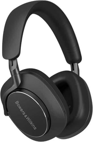 Image of Bowers & Wilkins Px8 Wireless Headphones, Noise Cancelling Over-Ear Bluetooth Headphones with High-Resolution Audio, 6-Mic ANC, Fast-Charge, 30-Hour Battery Life - Black