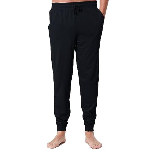 Image of The Essentials Wardrobe Mens TEW Lounge Pants - Cuffed - Black - Large