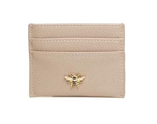 Image of Alice Wheeler Large Slim Bumble Bee Coin and Card Purse (Pink)