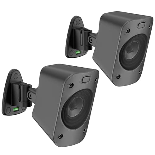 Image of Aiweiwa Adjustable Speaker Wall Mount for Logitech Z906 Satellite Speaker Mount - Heavy Duty Speaker Mounting Brackets for Logitech Z906 Wall Mount Easy to Install, Pair