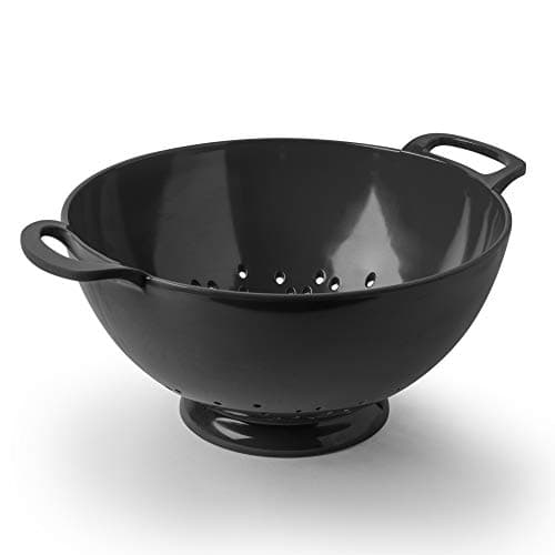 Image of Zeal Melamine Colander/Strainer (24cm) - Dark Grey