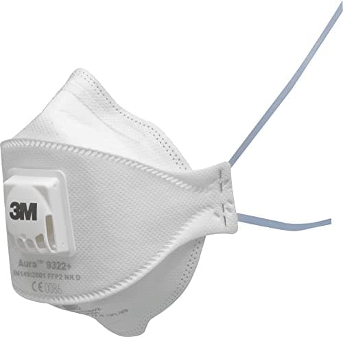 Image of 3M™ Aura™ Particulate Respirator, FFP2, Valved, 9322+, 10 Masks per Pack