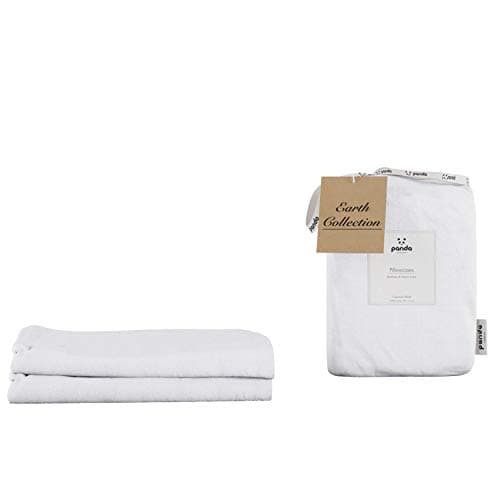 Image of Panda - Bamboo & French Linen Pillowcases (Coconut White) 75x 50 cm