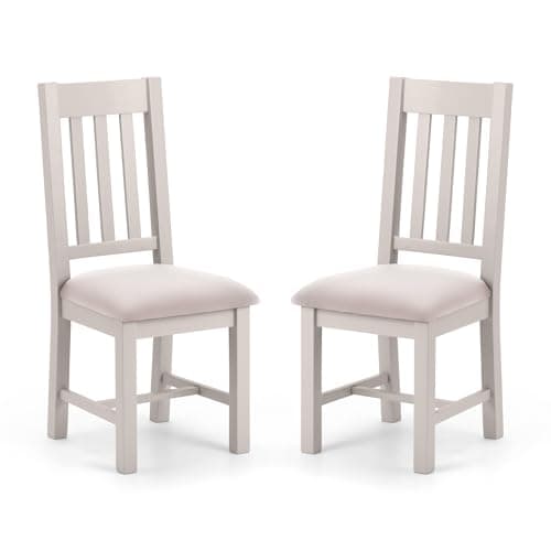 Image of Julian Bowen Grey Wood Richmond Dining Chairs Set of 2