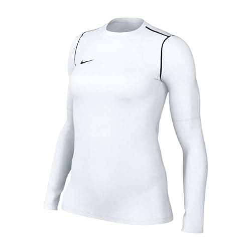 Image of Nike FJ3006-100 W NK DF PARK20 Crew TOP R Sweatshirt Women's White/Black/Black Size L