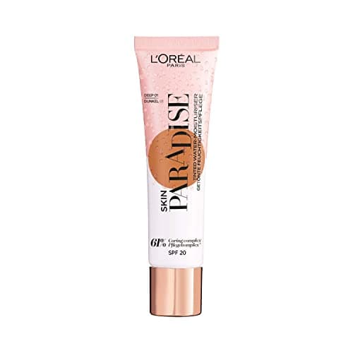 Image of L'Oreal Paris Skin Paradise Tinted Moisturiser, Up to 24h hydration, SPF20, 01 Deep, 0.039 kg