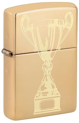 Image of Zippo Lighter, Metal, High Polish Brass, One Size