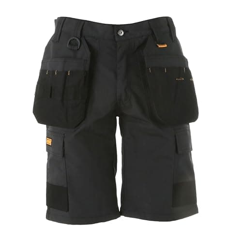 Image of DEWALT Cheverley Lightweight Grey Polycotton Shorts Waist 30in