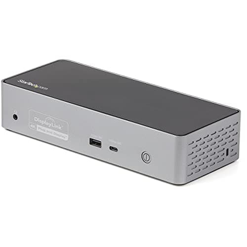 Image of StarTech.com USB-C Quad Monitor Docking Station for MacBook Pro, Air M1 M2 M3 M4 & Windows, Universal 4K 60Hz HDMI DP Dock, Thunderbolt Compatible, 100W Laptop Charging