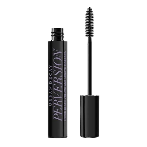 Image of Urban Decay Perversion Volumising Mascara Vegan Full Size, Hyper-Black Pigment with 8x More Volume, Up to 16 Hour Wear, Smudge and Flake Resistant Criss-Cross Bristles Brush Formula, 12ml