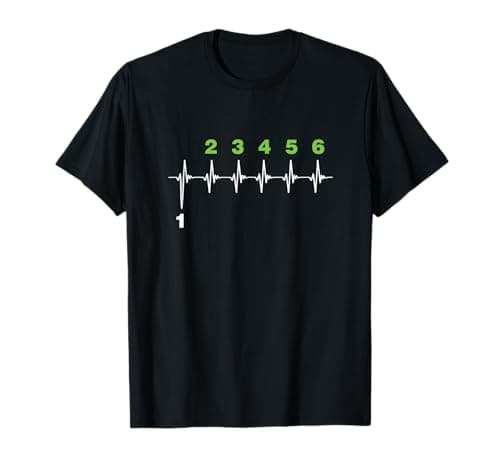 Image of Motorcycle Gear Shift Heartbeat Motorist Motocross T-Shirt