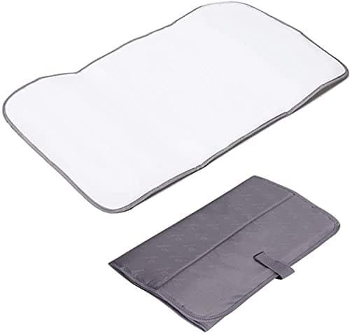 Image of Lekebaby Foldable Travel Changing Mat Portable Baby Change Mat, Grey
