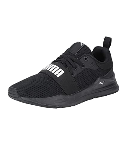 Image of Puma Unisex Youth Puma Wired Run Jr Sneakers, Puma Black-Puma White, 5.5 UK