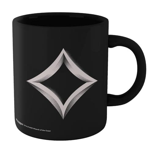 Image of Zavvi Magic: The Gathering Colourless Symbol Mug - Black