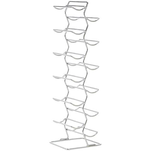 Image of Amazon Basics Modern Style Wine Rack for 12 Bottles, Large, Chrome