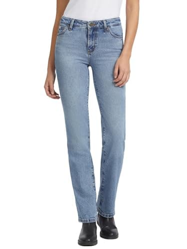 Image of GUESS G08 Mid-Rise Straight Jeans, Gj Light Vintage Wash, 30