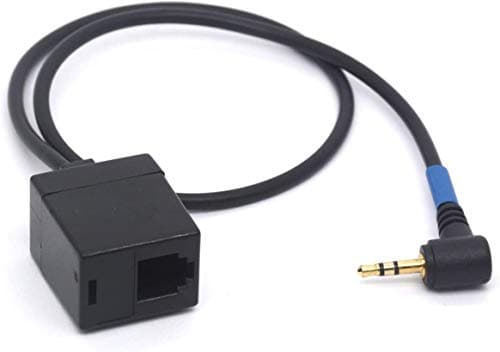 Image of Tomost RJ9/ RJ22 Female to 2.5mm Male Headset Cable, 4P4C RJ9 to 90 Deg Angled 2.5 Phone Adapter for Avaya Plantronics, ATT, Cisco, Panasonic, Cordless & VoIP Telephones