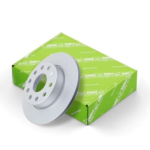 Image of VALEO - Coatedbrake discs - 672546 - Box of 2 solid discs - Rear axle - Similar to OE design and quality - Valeo, Braking expert since 1923