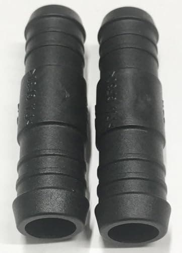 Image of 2 x 18mm Straight Plastic Barbed Connector Pipe Hose Joiner Tubing Air Fuel Water
