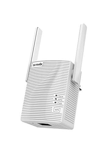 Image of Tenda A15 Dual Band AC750 Wi-Fi Repeater, 433Mbps/5GHz+300Mbps/2.4GHz, 2 Omni-Directional Antennas for Remote Playback of 1080P HD Videos, Online Games, and High-Speed Download, white