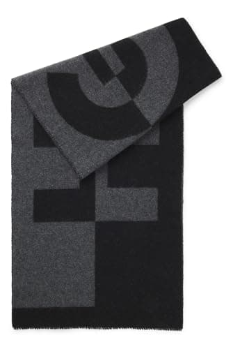 Image of HUGO Men's Martyn_40180 10263813 01 Scarves, Black, One Size