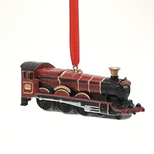 Image of Widdop Harry Potter Polyresin Hogwarts Express Christmas Tree Hanging Decoration Festive Xmas Tree Decor