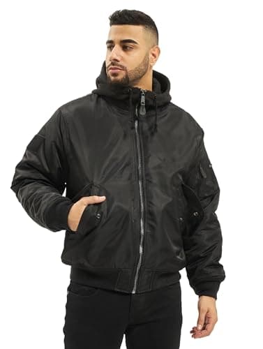 Image of Brandit MA1 Sweat Hooded Jacket, color: black, size: L