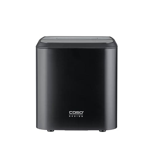 Image of CASO Design Clear Ice Advanced Ice Maker, Compressor Ice Cube Maker, Ice Machine for Matte or Slow Melting Clear Cubes, Ready in 8-12 Mins, Quiet 48 dB, Large 1.5 L Water Tank, Self Cleaning, Black