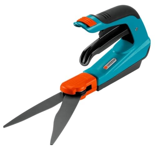Image of Gardena Comfort Grass Scissors, rotatable: Ideal Garden Scissors for the Exact Raskantcut, Suitable for Right and Left-handers, with Ergonomic Grip Shape for Lighter Cutting (8735-20)