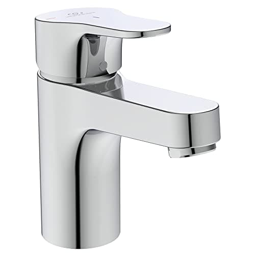 Image of Ideal Standard – Cerabase Single Lever Basin Mixer tap with Click Waste and bluestart Technology, BD054AA, Chrome