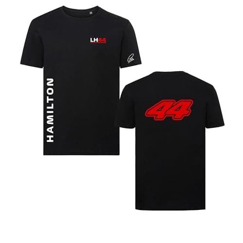 Image of Childrens Studio 24 T SHIRT Signature Collection Lewis Hamilton 44 T-Shirt 2025 NEW TEAM COLOURS Racing Tee Free UK Shipping (5-6 Years, White)