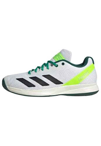 Image of adidas Men's Pickleball Shoes, FTWR White/core Black/Collegiate Green, 12 UK