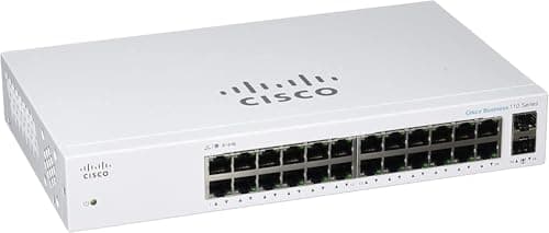 Image of Cisco Business CBS110-24T Unmanaged Switch | 24 Port GE | 2x1G SFP Shared | Limited Lifetime Protection (CBS110-24T-NA)
