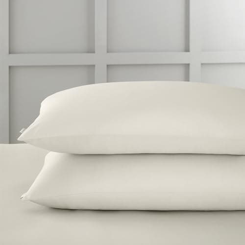 Image of Bianca 400 Thread Count Cotton Sateen Standard Pillowcase Pair Oyster