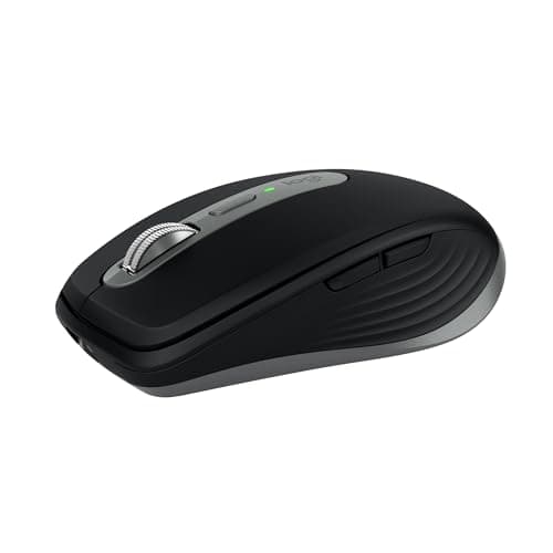 Image of Logitech MX Anywhere 3S for Mac, Compact Wireless Bluetooth Mouse, 8K DPI Any-Surface Tracking, Quiet Clicks, USB C, Wireless Mouse for MacBook Pro, Macbook Air, iMac, iPad - Space Grey