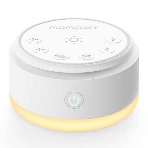 Image of Momcozy Sound Machine for Baby-20 Soothing Sounds & Touch Warm Light Portable White Noise for Kids & Adults for Sleeping Timer and Memory | Ideal Travel Companion & Nursery Must-Have & Outing