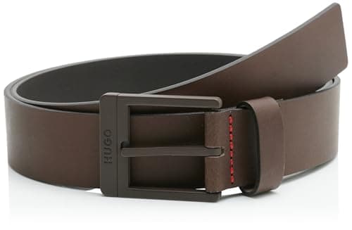 Image of Hugo Men's Belt, Dark Brown 209, 110 cm