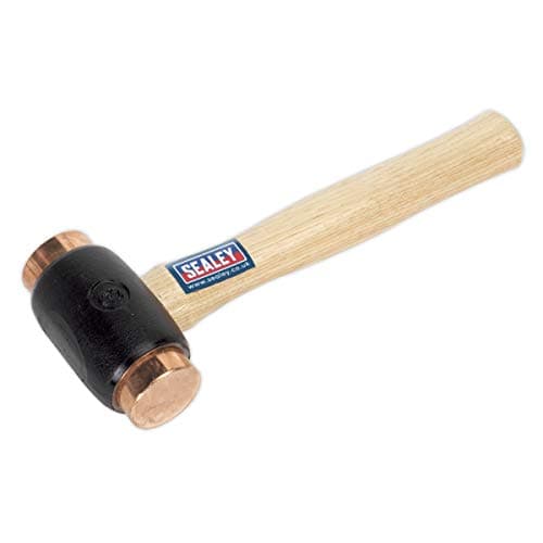 Image of Sealey Cfh04 Copper Faced Hammer 4.3Lb Hickory Shaft