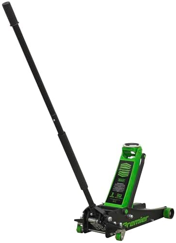 Image of Sealey 3 Tonne Low Profile Trolley Jack, Car Jack, with Rocket Lift - Green - 3040AG