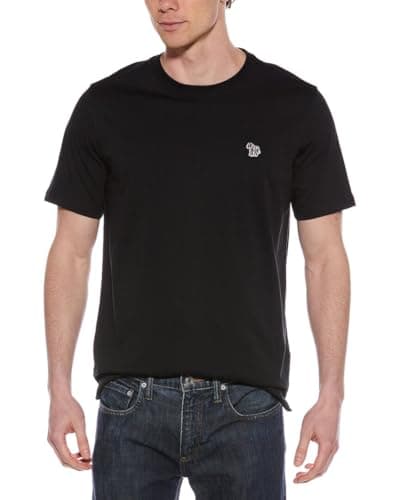 Image of Paul Smith Men's Cotton Zebra Logo T-Shirt, Black, Medium