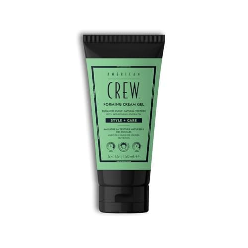 Image of American Crew Forming Cream Gel - Hybrid curl defining hair cream for men | Curl Definition & Nourishment | Medium hold with anti-frizz protection | Natural Curly Hair Gel for Men