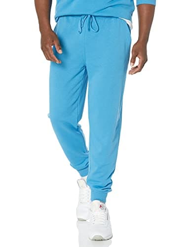 Image of Amazon Essentials Men's Lightweight French Terry Jogging Bottoms (Available in Big & Tall), Turquoise Blue, M
