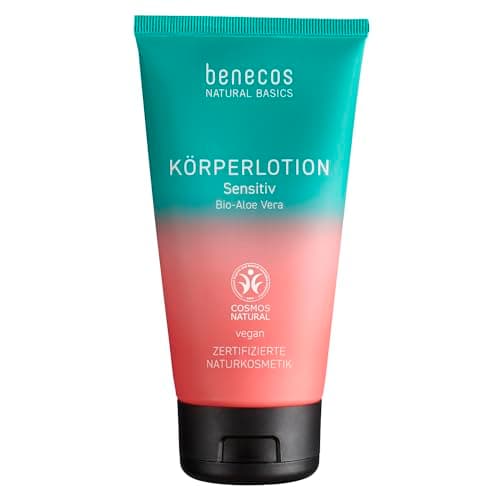 Image of benecos Natural Basics Sensitive Body Lotion Organic Aloe Vera 150 ml Vegan Derm. Tested